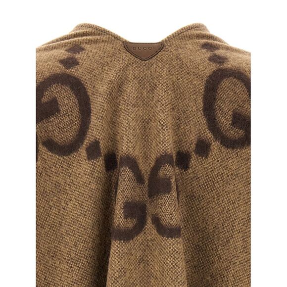 Gucci Women 'Jumbo Gg' Reversible Cape - Picture 4 of 4